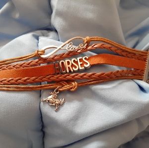 Horse Leather Love Bracelet